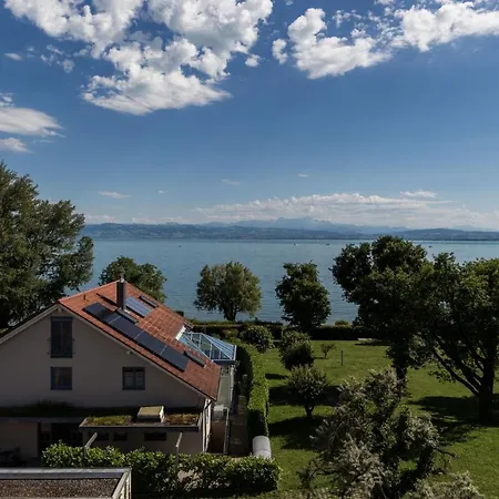 Lakefront - Living With Style - Direkt Am Bodensee Mit Atemberaubendem Panoramablick Auf Den Bodensee Und Die Alpen شقة فريدريشسهافن