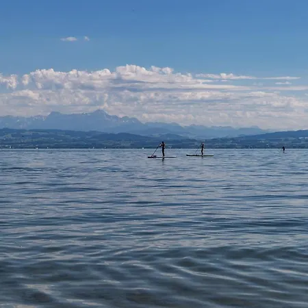 شقة Lakefront - Living With Style - Direkt Am Bodensee Mit Atemberaubendem Panoramablick Auf Den Bodensee Und Die Alpen